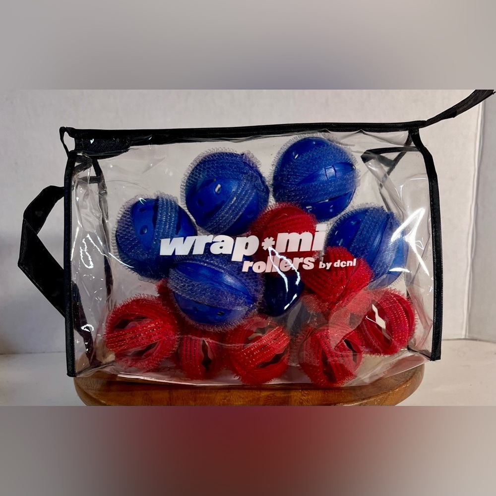 New WRAP-MI ROLLERS by DCNL Round Velcro Type Hair Rollers Vintage 1998